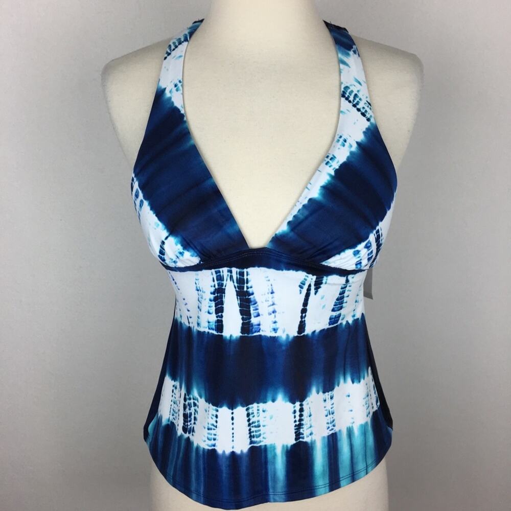 ‼️SOLD‼️Lucky Brand NWT Blue Tie Dye Tankini Top size XS